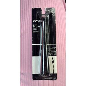 CoverGirl Eyeliner Get In Line Liquid Liner 320 Major Matte Black Eye Makeup 3x